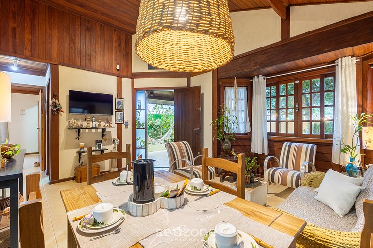 Casa encantadora c/ parrilla junto al mar MON0099