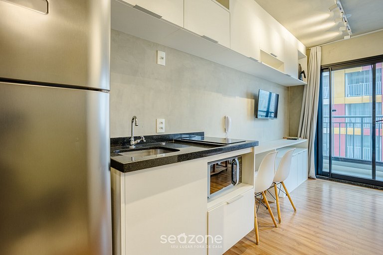 Studio moderno perto de shopping e metrô ISM0619