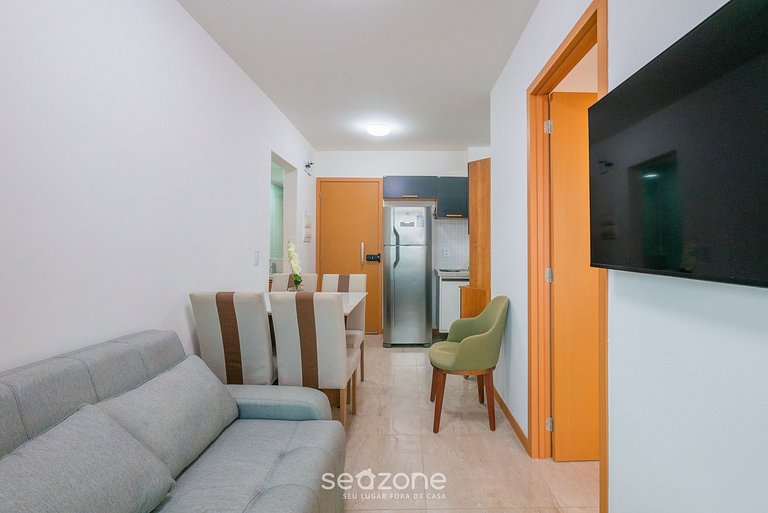 Apto c/ balcón y vista a 300m de la playa SOA0912