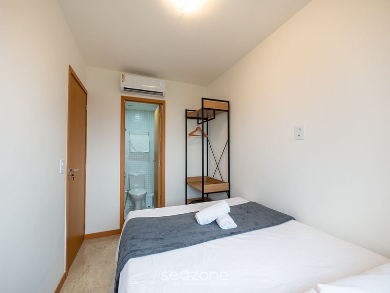 Apto c/ balcón y vista a 300m de la playa SOA0912