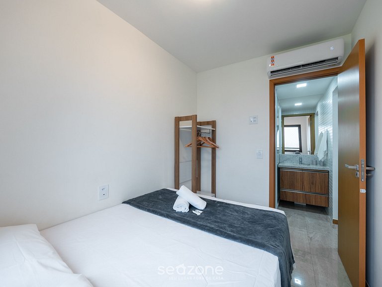 Apto c/ balcón y vista a 300m de la playa SOA0912