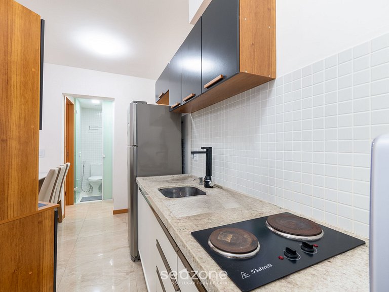 Apto c/ balcón y vista a 300m de la playa SOA0912