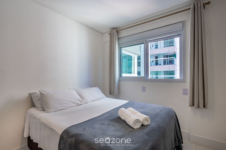 Apt 3Q Cond. Pé na Areia churrasq jacuzzi SHC0905