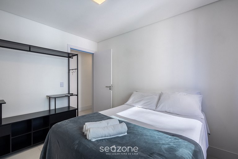 Apt 3Q Cond. Pé na Areia churrasq jacuzzi SHC0905