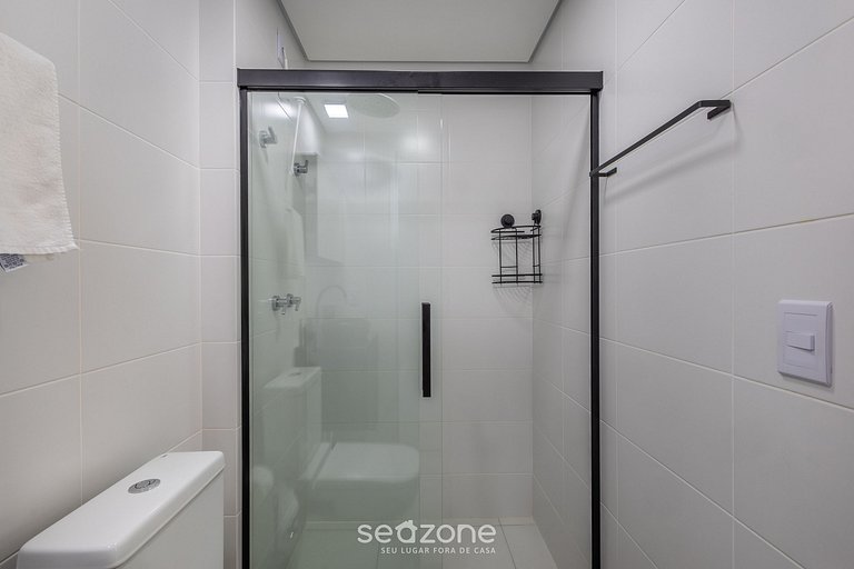 Apt 3Q Cond. Pé na Areia churrasq jacuzzi SHC0905