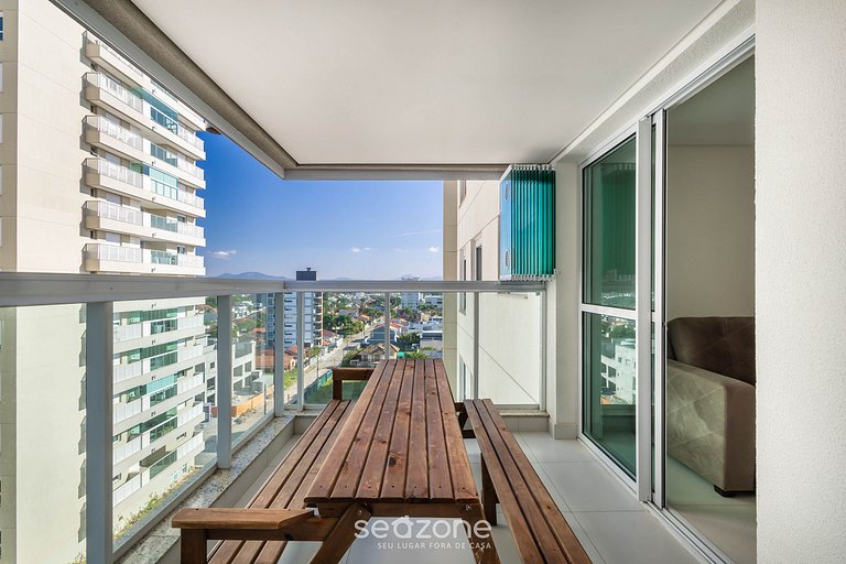 Apt 3Q Cond. Pé na Areia churrasq jacuzzi SHC0905