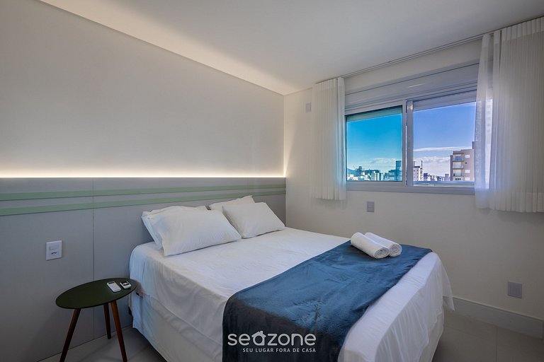 Apto 3Q c/ varanda gourmet e vista Mar SHC0506