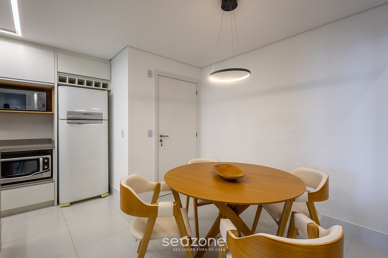 Apto 3Q c/ varanda gourmet e vista Mar SHC0506