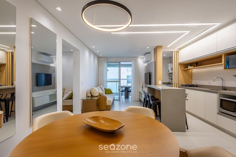 Apto 3Q c/ varanda gourmet e vista Mar SHC0506