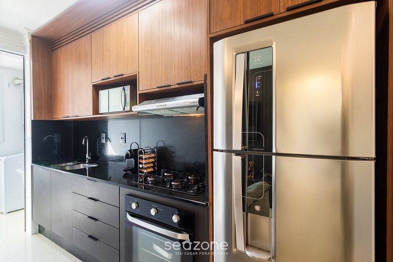 Apto con balcón y parrilla cerca del mar GRI1305