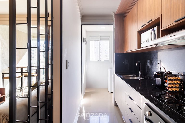 Apto con balcón y parrilla cerca del mar GRI1305