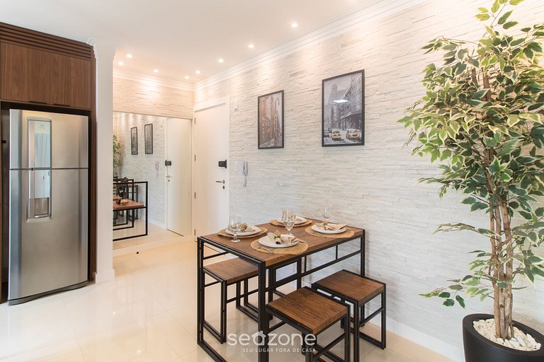 Apto con balcón y parrilla cerca del mar GRI1305