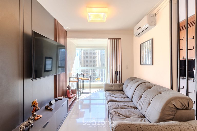 Apto con balcón y parrilla cerca del mar GRI1305