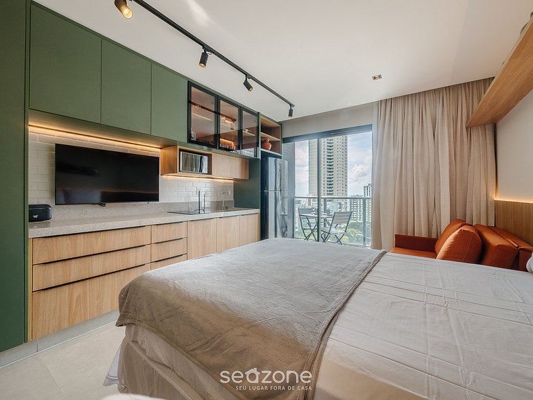 Estúdio em Cond. c/ Piscina LIV1104