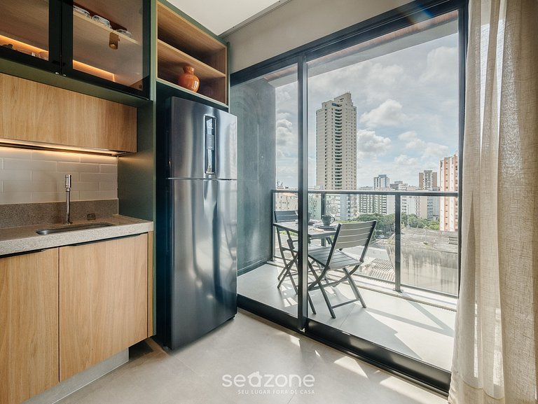 Estudio en Cond. con piscina LIV1104