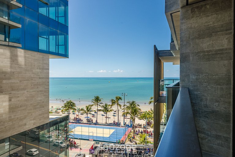 Estúdio c/ Varanda e Vista Lateral Mar | NWT0705