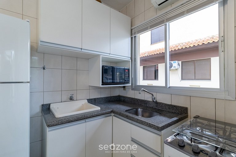 Ap con Balcón, a 600 m del Mar en Jurerê CIE0202