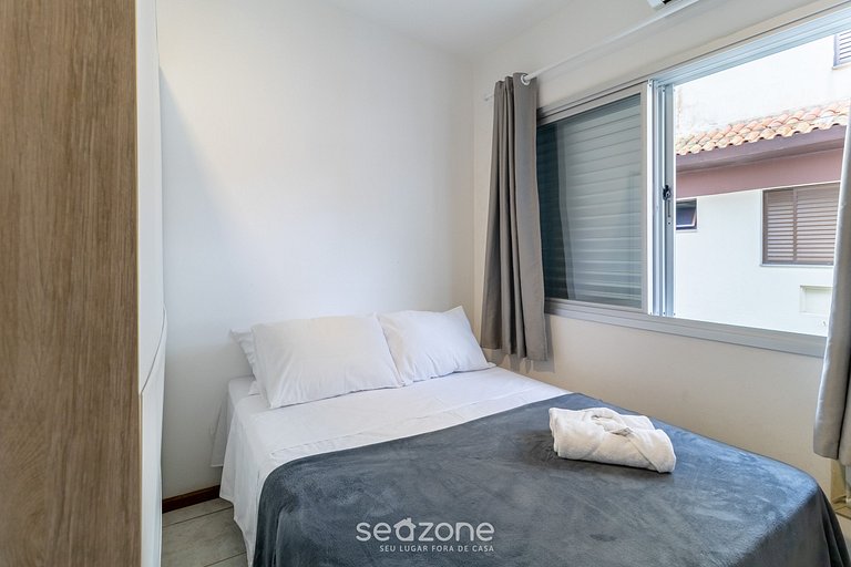 Ap con Balcón, a 600 m del Mar en Jurerê CIE0202