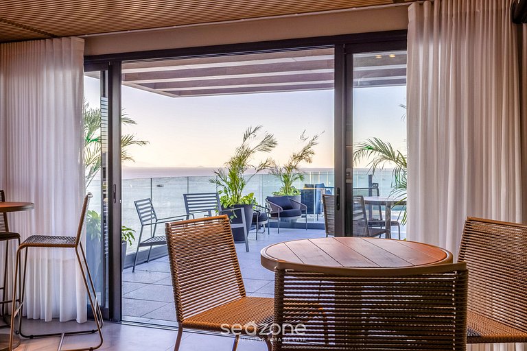 Studio a 50m da Praia em cond. c/ Piscina PSOB1103