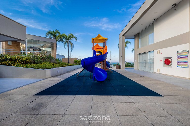 Apto vista mar c/ churrasq. 50m - SHC1106