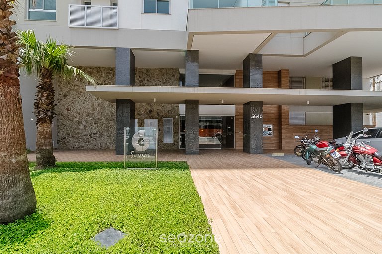 Apt 3Qt c/ Vista mar e churrasq. SHC1601