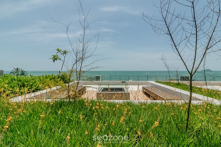 Apto 2Q c/ vista mar churrasq. piscina SHC0703