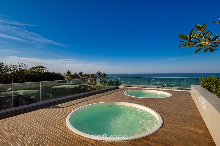 Apto vista al mar c/ parrilla 50m - SHC1106