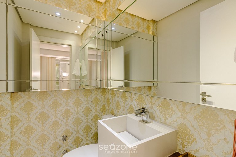 Apto c/ Churrasq. 3Qts 700m do Lago Negro ALT0402