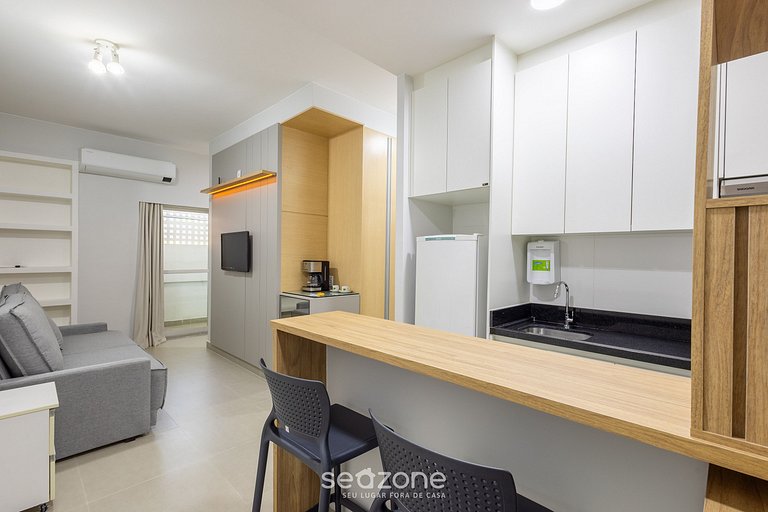 Apto de 1Q com self check-in, Sudoeste - LEC0107