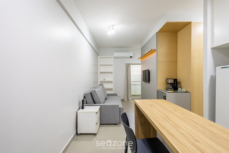 Apto de 1Q com self check-in, Sudoeste - LEC0107