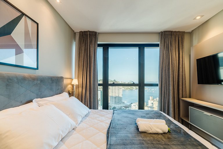Apartamento com vista para o mar a 280 metros da praia