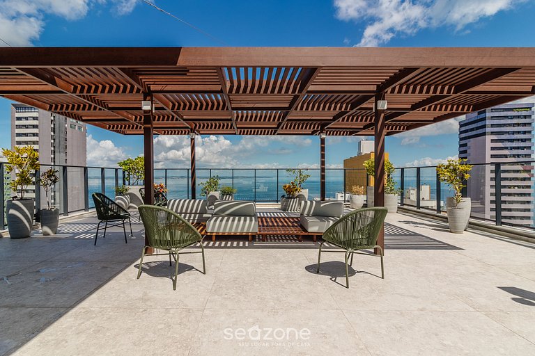 Studio em cond. c/ piscina, proximo ao Mar LIV1007