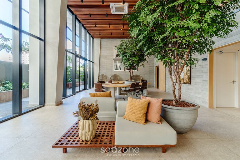 Studio vista mar em cond. c/ picina - LIV1704