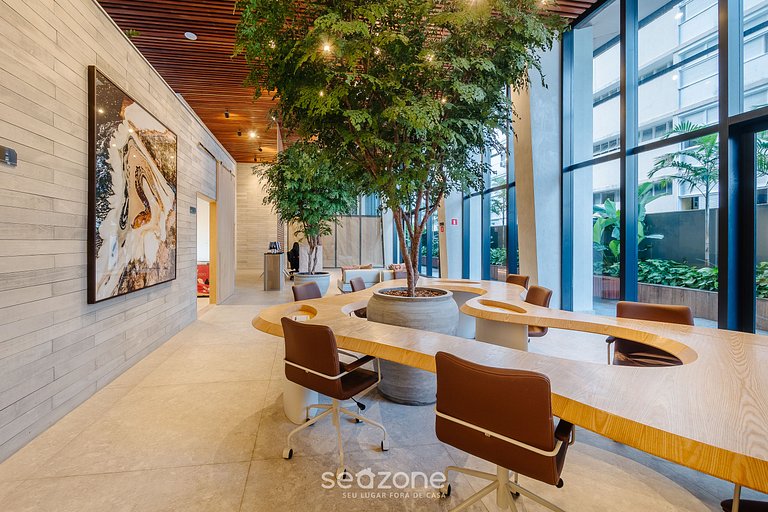 Studio vista mar em cond. c/ picina - LIV1704