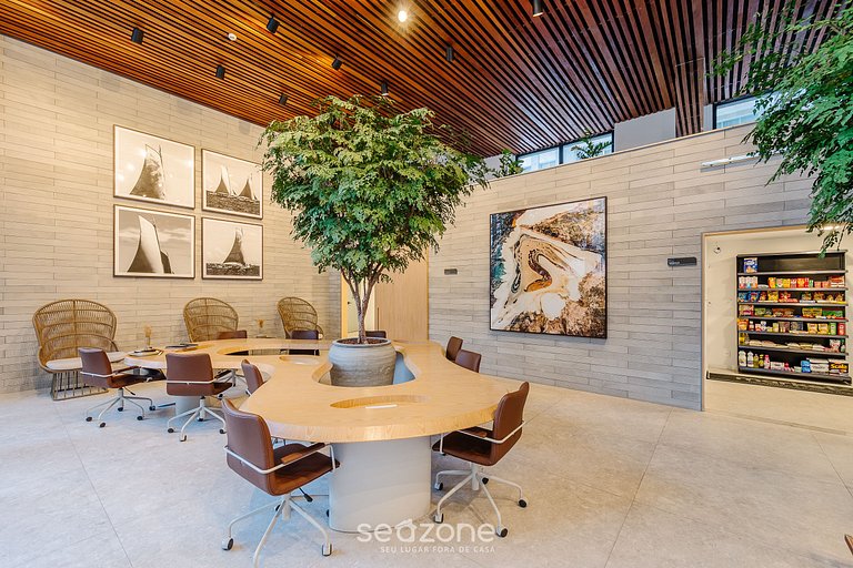 Studio próximo ao mar em cond. c/ piscina LIV0907