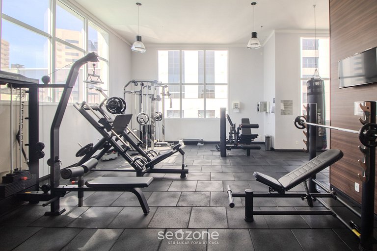 Estudio en cond. con gym y piscina - MBCA0302