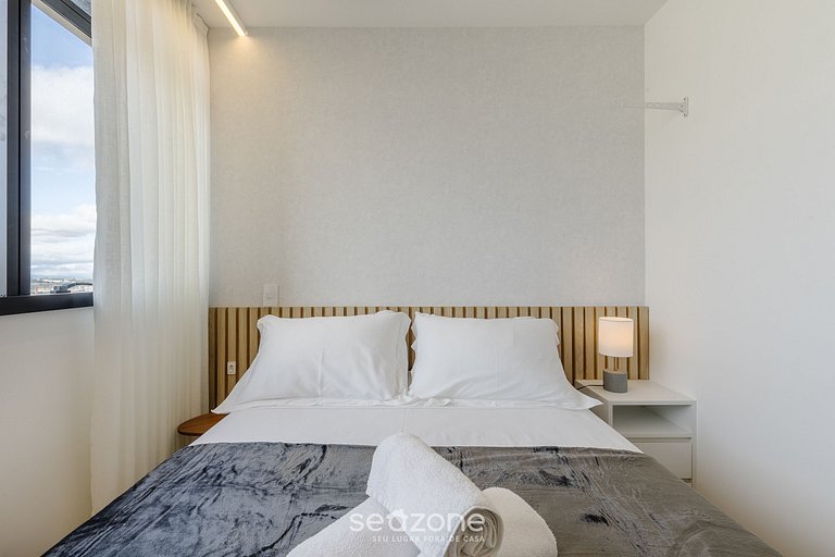 Hospede-se c/ academia e piscina no Centro ECL1902