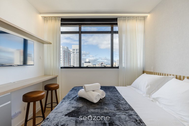 Hospede-se c/ academia e piscina no Centro ECL1902