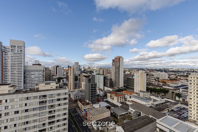 Hospede-se c/ academia e piscina no Centro ECL1902