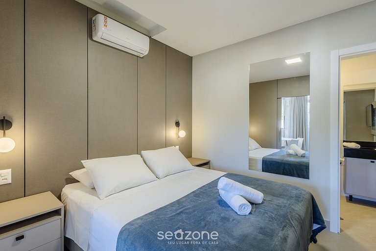 1Q 500m Praia do Ribeiro c/ varanda ELF0609