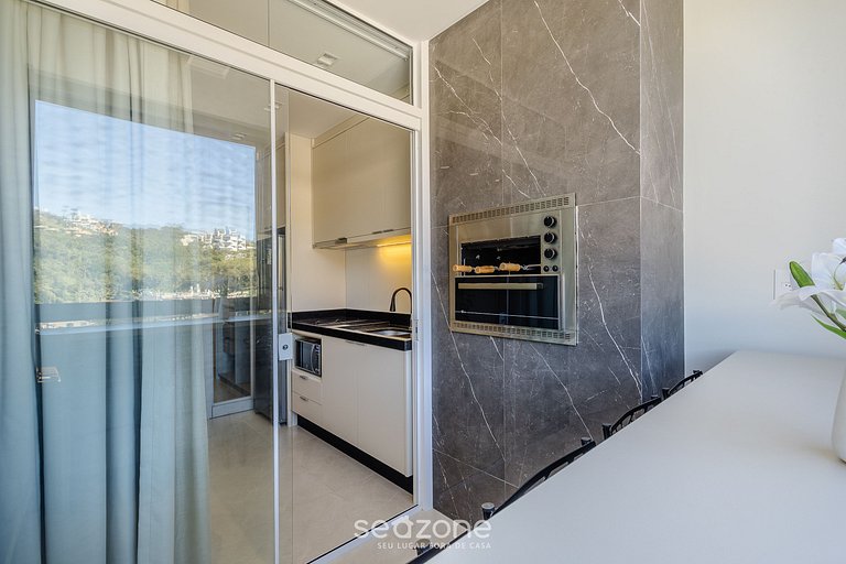 1Q 500m Praia do Ribeiro c/ varanda ELF0609