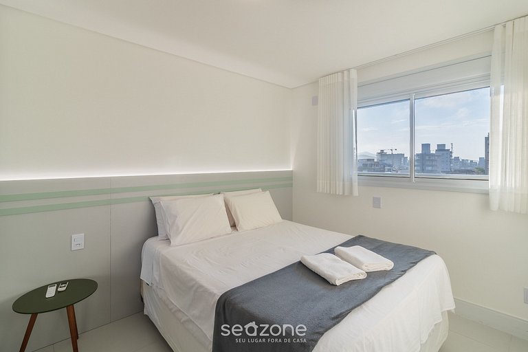 Apto 3Q c/ varanda gourmet e vista Mar SHC0506