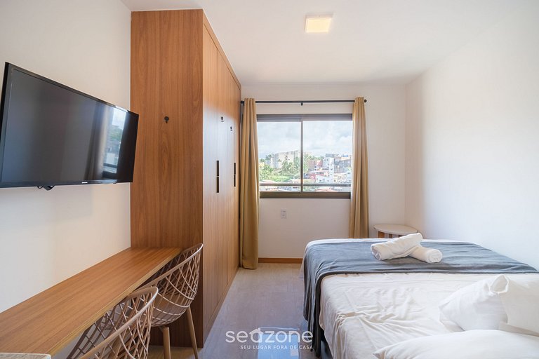 Estudio a 300m del Mar y Piscina en Azotea SOA0406