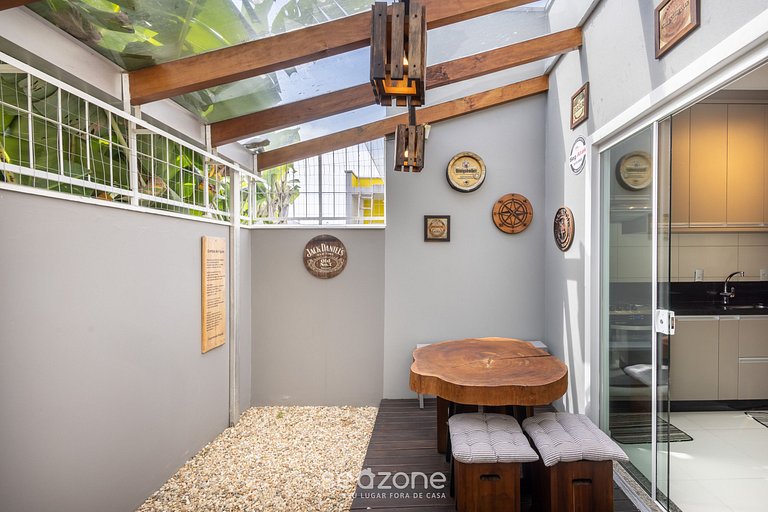 Casa 3Q Churrasq. Garagem 850m da praia RDO0025