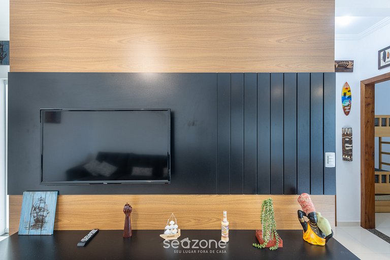 Casa 3Q Churrasq. Garagem 850m da praia RDO0025