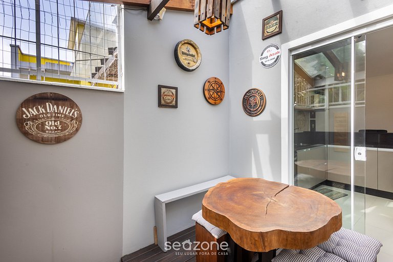 Casa 3Q Churrasq. Garagem 850m da praia RDO0025