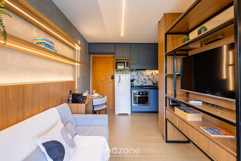 Studio c/ balcón en el centro de Brasília - ARK0201