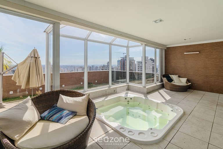 Studio c/ varanda em cond. c/ piscina - WBU2615