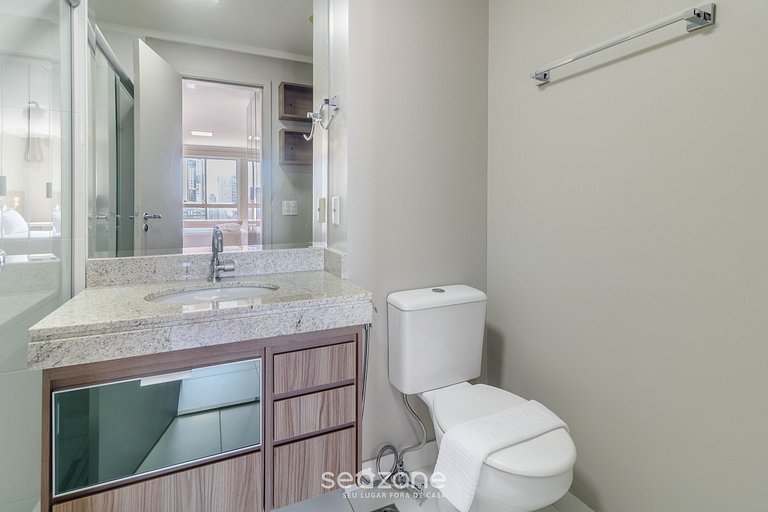 Studio c/ balcón en condominio con piscina WBU2615