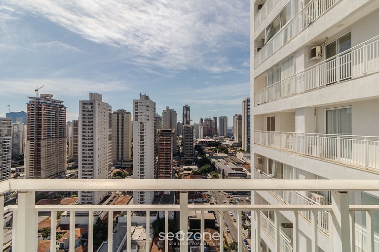 Studio c/ varanda em cond. c/ piscina - WBU2615